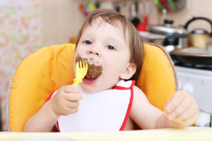 Baby eating